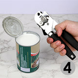 Manual Can Opener Hand Held Can Openers for Seniors Can Multifunctional Openers for Kitchen with Bottle Opener