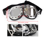 Glossy Series Motorcycle Glasses with Smoke Lenses