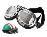 Glossy Series Motorcycle Glasses with Smoke Lenses