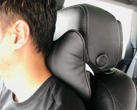 Leather Car Neck Pillow Headrest Cushion Set of 2