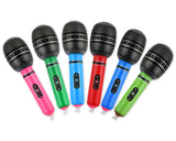 6 Pieces 24cm Inflatable Microphone Balloon