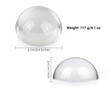 Paperweight Paper Weights for Office 2.4-Inch Crystal Dome Magnifier