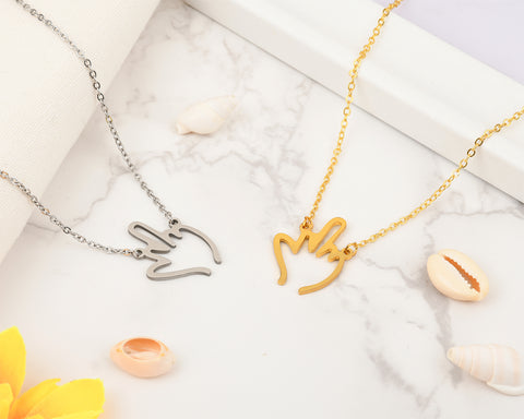 Middle Finger Necklace for Women