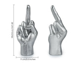 Middle Finger Statue 7.9 Inch Funny Desk Decor