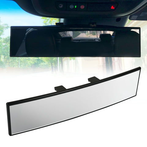 Wide Rear View Mirror Clip On 12 Inch Universal Panoramic Convex Interior Wide Angle Mirror