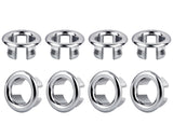 Sink Overflow Ring 8 Pieces Bathroom Sink Overflow Trim Ring for 22-23 mm Drain Hole Kitchen Sink Accessories