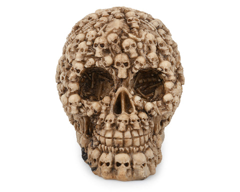 Skull Decor 5.5 Inch Resin Skeleton Head Decorative Skull Statue Gothic Home Decor Halloween Decorations