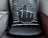 Middle Finger Throw Pillow Covers 18x18 Linen Decorative Pillow Covers 2 Pieces Cushion Covers