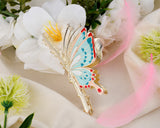 Big Butterfly Hair Clips for Women Set of 2 Large Non-Slip Strong Metal Butterfly Hair Claw