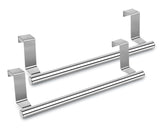 Kitchen Towel Holder Over Cabinet Door Towel Bar 2 Pieces Stainless Steel Kitchen Towel Hanger