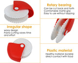 Pastry Wheel Decorator and Cutter Set of 2, Includes Lattice Pastry Wheel and Crust Roll for Pizza, Pastry, Ravioli Pasta, Pie and Cookie Decoration or Baking Cooking