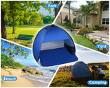 Mini Tent for Pets Small Dog Tent for Beach Portable Pop Up Sun Shade Shelter