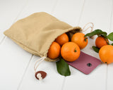 Waxed Canvas Foraging Bag with Collapsible Leather Belt Multi-Purpose Waist Mushroom Foraging Pouch