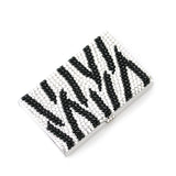 Zebra Wave Bling Swarovski Crystal Business Card Case