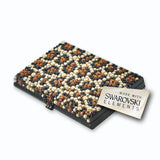 Leopard Bling Swarovski Crystal Business Card Case - Black