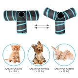 3 Ways Cat Tunnel Collapsible Pet Toy with Ball