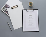 Memo Size Clipboard A5 Paper Clip Boards with Low Clip