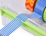 2 Pcs 1 Layer Washi Tape Dispensers - Transparent