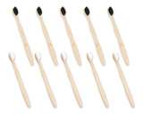 Bamboo Toothbrush 12 Pieces Biodegradable Toothbrushes with Soft Bristle