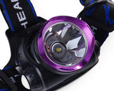 2200LM Aluminium LED Headlight with 2 Batteries