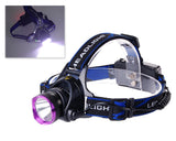 2200LM Aluminium LED Headlight with 2 Batteries