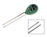 Oval Shaped 3-in-1 Soil Tester for pH Moisture and Light Measurement