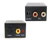 Digital Coaxial Toslink to Analog RCA Audio Converter