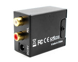 Digital Coaxial Toslink to Analog RCA Audio Converter