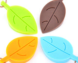 4 Pcs Leaf Shaped Silicone Door Stop