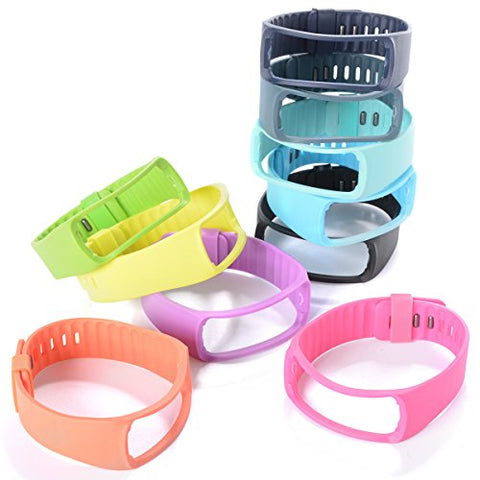 Set of 10 Pcs Colorful Replacement Bands for Samsung Gear Fit R350