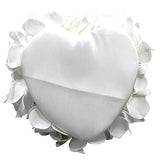 Wedding Ring Pillow for Ceremony Heart Shaped Ring Bearer Cushion