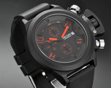 Megir Waterproof Men's Quartz Watch - Black