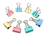 80 Pcs 19 mm Assorted Colors Binder Clips