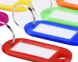 50 Pieces Keyrings with ID Tags