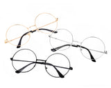 Glasses Set of 3 Clear Lens Glasses Lightweight Circle Eyeglasses for Women Men