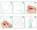 Set of 10 Metal Hoops for Dream Catcher and Craft - Silver