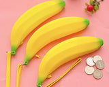 Banana shaped Pencil Case Silicone Coin Purse