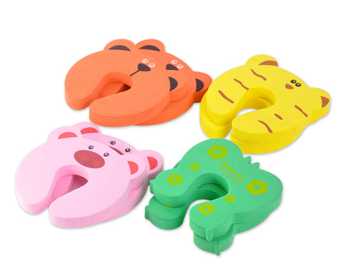 4 Pcs Colorful Animals Foam Door Stoppers