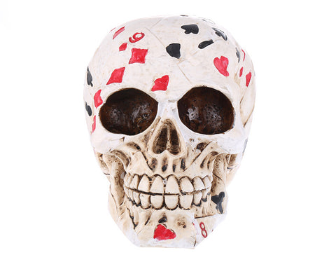 Decorative Poker Skull Head