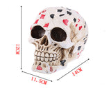 Decorative Poker Skull Head