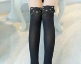 Ds. Distinctive Style Animal Tattoo Tights Japanese Style Cosplay Pantyhose, Black, XS - Cat