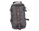 Casual Style Large Capacity Canvas Travel Bag - Black