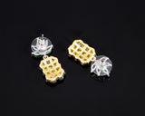 Pineapple Crystal Stud Earrings