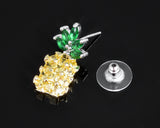 Pineapple Crystal Stud Earrings