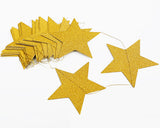 2 Pcs Sparkling Star Garlands Bunting for Wedding or Parties - Gold and Silver