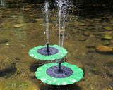 Lotus Leaf Shaped Floating Solar Fountain