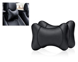 Leather Car Neck Pillow Headrest Cushion Set of 2