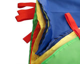 2m Rainbow Play Parachute with Handles for Kids Game