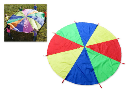 2m Rainbow Play Parachute with Handles for Kids Game