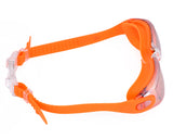 Swimming Goggles with Anti-fog Mirror Lens and Case - Orange